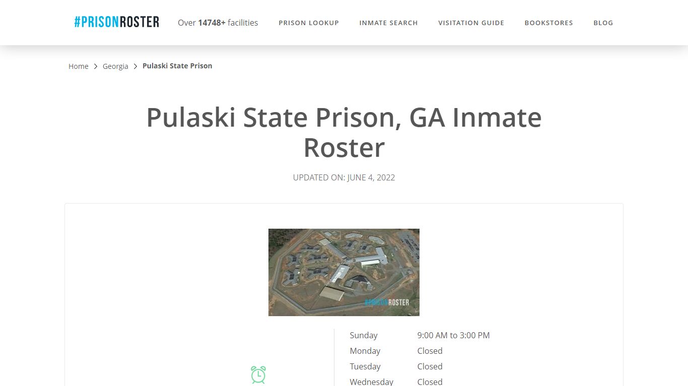 Pulaski State Prison, GA Inmate Roster